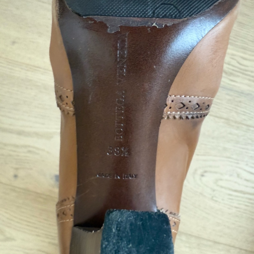 Bottega Veneta Brown Leather Tall Boots - Picture 4 of 6